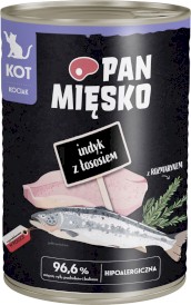 PAN MIĘSKO Indyk z Łososiem dla kociąt 400g - Zdjęcie główne