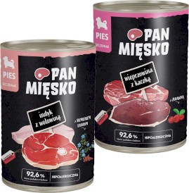 PAN MIĘSKO Indyk z Wołowiną dla szczeniąt 400g - Zdjęcie główne