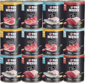 PAN MIĘSKO MIX SMAKÓW dla psa 12x800g - Zdjęcie główne