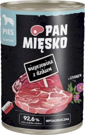 PAN MIĘSKO Wieprzowina z Dzikiem dla psa 400g - Zdjęcie nr 2
