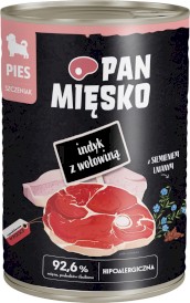 PAN MIĘSKO Indyk z Wołowiną dla szczeniąt 400g - Zdjęcie nr 2