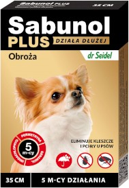 SABUNOL Plus Obroża dla psa na kleszcze pchły 35cm - Zdjęcie nr 2