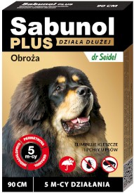 SABUNOL Plus Obroża dla psa na kleszcze pchły 90cm