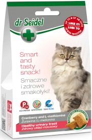 DR SEIDEL Smart Tasty Snack Zdrowy układ moczowy kota 50g - Zdjęcie główne