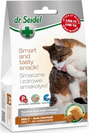 DR SEIDEL Smart Tasty Snack Malt do odkłaczania dla kota 50g