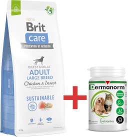 Brit Care Dog Sustainable Adult Large Breed Chicken Insect 12kg + EXTRA GRATIS za 50zł !