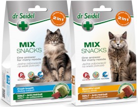 DR SEIDEL Mix Snacks 2w1 Świeży Oddech i Malt dla kota 60g - Zdjęcie główne