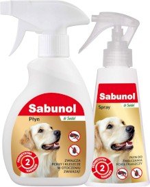 SABUNOL Spray do zwalczania pcheł kleszczy u psa 100ml - Zdjęcie główne