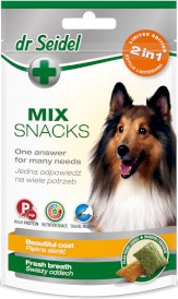 DR SEIDEL Smart MIX Snacks 2w1 Smakołyki Sierść Oddech psa 90g - Zdjęcie główne