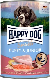 HAPPY DOG Sensible PUPPY JUNIOR Łosoś Ziemniaki 400g - Zdjęcie główne