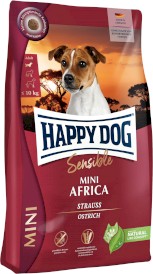 HAPPY DOG Sensible MINI AFRICA Struś ziemniaki 4kg - Zdjęcie główne