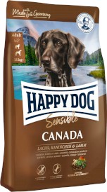 HAPPY DOG Sensible CANADA Łosoś Królik Jagnięcina 11kg - Zdjęcie główne