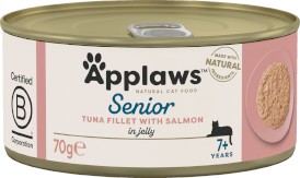 APPLAWS Senior Cat Tuńczyk z Łososiem w galaretce 70g