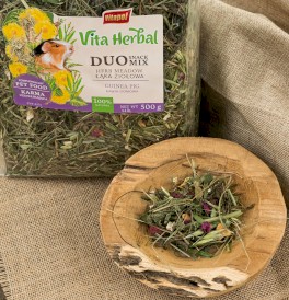 VITAPOL Vita Herbal Duo Snack Łąka ziołowa dla świnki 500g - Zdjęcie nr 3