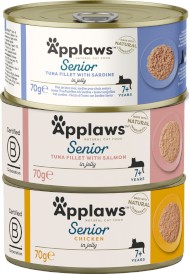 APPLAWS Senior Cat Tuńczyk z Łososiem w galaretce 70g - Zdjęcie nr 3