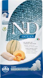 FARMINA ND DOG OCEAN Cod Pumpkin Melon Puppy Medium / Maxi 2,5kg - Zdjęcie główne