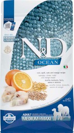 FARMINA ND DOG OCEAN Cod Orange Adult Medium / Maxi 2,5kg - Zdjęcie główne