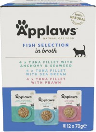 APPLAWS Multipak z Tuńczyka Saszetki dla kota 12x70g - Zdjęcie główne
