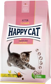 HAPPY CAT KITTEN Farm Poultry Drób 300g - Zdjęcie główne