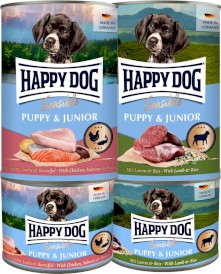 HAPPY DOG Sensible PUPPY JUNIOR Łosoś Ziemniaki 200g - Zdjęcie nr 2