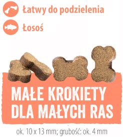 HAPPY DOG Naturcroq Mini Snack Łosoś Ryż 100g - Zdjęcie nr 3