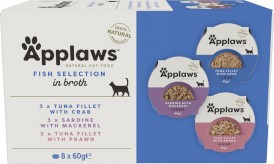 APPLAWS Miseczki Fish Selection dla kota 8x60g - Zdjęcie główne
