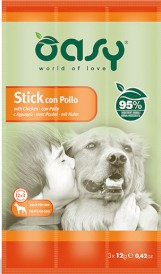 OASY Dog Stick with Chicken Paluszki mięsne z Kurczakiem 3x12g - Zdjęcie główne