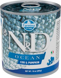 FARMINA ND DOG OCEAN Cod Pumpkin Dorsz Dynia 285g - Zdjęcie główne