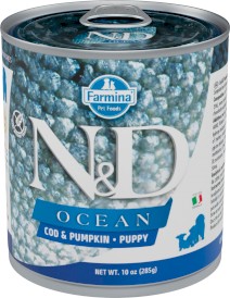 FARMINA ND DOG OCEAN Cod Pumpkin PUPPY Dorsz Dynia 285g - Zdjęcie główne