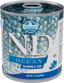 FARMINA ND DOG OCEAN Salmon Codfish Łosoś Dorsz 285g - Zdjęcie główne