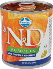 FARMINA ND DOG PUMPKIN Lamb Blueberry Jagnięcina Dynia Borówki 285g - Zdjęcie główne