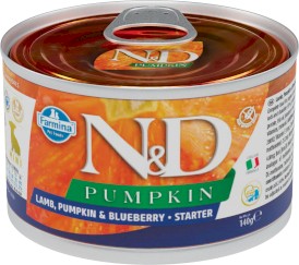 FARMINA ND DOG PUMPKIN Lamb Blueberry STARTER Jagnięcina Dynia Borówki 140g - Zdjęcie główne