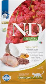 FARMINA ND QUINOA CAT Skin / Coat Quail Adult 1,5kg - Zdjęcie główne
