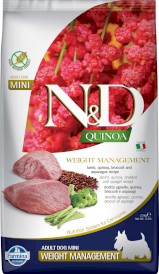 FARMINA ND QUINOA DOG Weight Management Lamb / Broccoli Mini 2,5kg - Zdjęcie główne