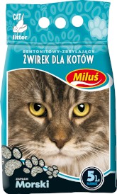 BENEK MILUŚ Standard Morski Żwirek bentonitowy 5l - Zdjęcie główne