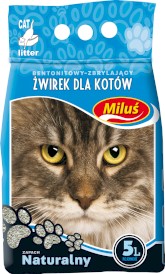 BENEK MILUŚ Standard Naturalny Żwirek bentonitowy 5l - Zdjęcie główne