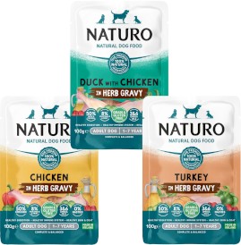 NATURO Adult Dog GF Indyk w sosie ziołowym 100g - Zdjęcie nr 3