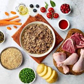 NATURO Adult Dog Jagnięcina Kurczak Ryż Warzywa tacka 400g - Zdjęcie nr 3