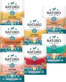 NATURO Adult Dog GF Łosoś Ziemniaki Warzywa tacka 400g - Zdjęcie nr 3