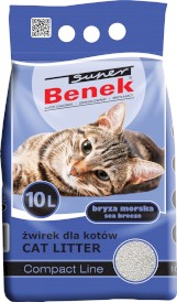 Super BENEK Compact Bryza Morska Żwirek bentonitowy 10l - Zdjęcie główne