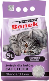 Super BENEK Standard Lawenda Żwirek bentonitowy 5l - Zdjęcie główne