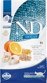 FARMINA ND CAT OCEAN Cod Spelt Oats Orange Adult 300g - Zdjęcie główne