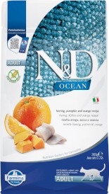 FARMINA ND CAT OCEAN Herring Pumpkin Orange Adult 300g - Zdjęcie główne