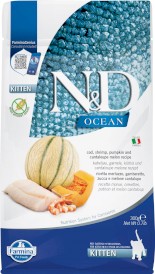 FARMINA ND CAT OCEAN Cod Shrimp Pumpkin Melon Kitten 300g - Zdjęcie główne