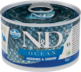 FARMINA ND DOG OCEAN Herring Shrimps Śledź Krewetki 140g - Zdjęcie główne