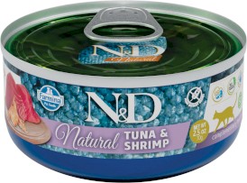 FARMINA ND CAT NATURAL Tuna / Shrimp Tuńczyk Krewetki 70g - Zdjęcie główne