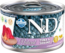 FARMINA ND CAT NATURAL Tuna / Shrimp Tuńczyk Krewetki 140g - Zdjęcie główne