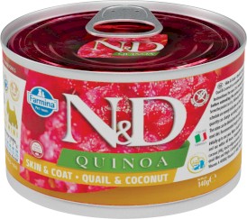 FARMINA ND QUINOA DOG Skin / Coat Quail Coconut 140g - Zdjęcie główne