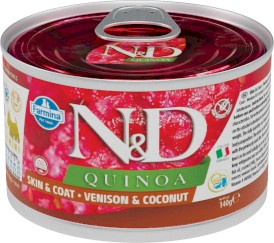 FARMINA ND QUINOA DOG Skin / Coat Venison Coconut 140g - Zdjęcie główne