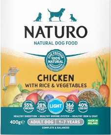 NATURO Adult Dog Light Kurczak Ryż Warzywa 12x400g - Zdjęcie nr 3
